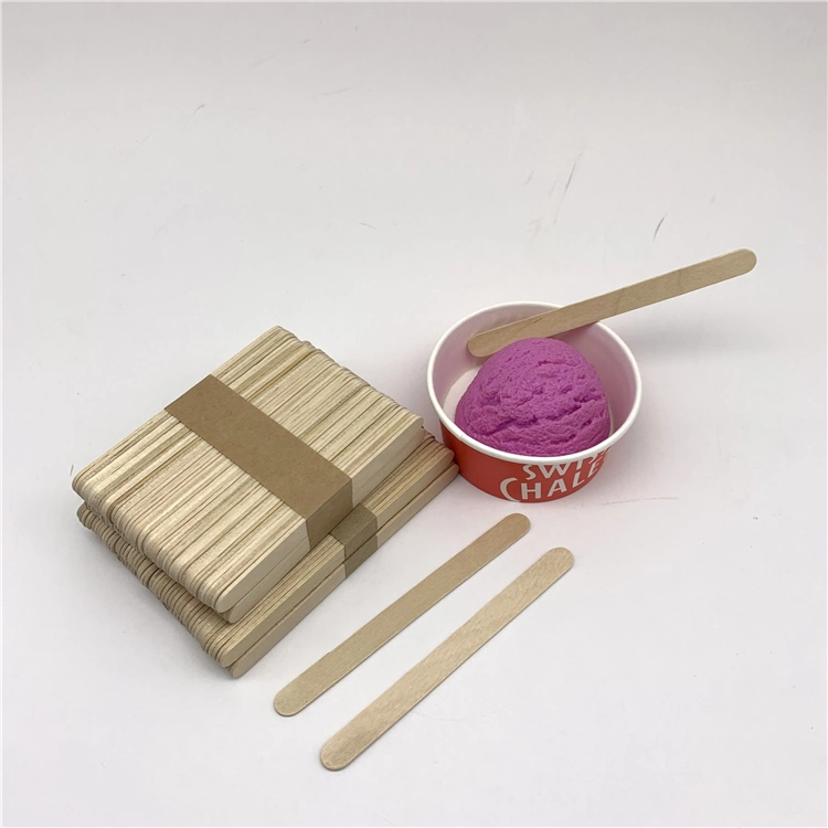 Disposable Ice Cream Stick Crafts Wooden Printed Popsicle Sticks Manufacturer